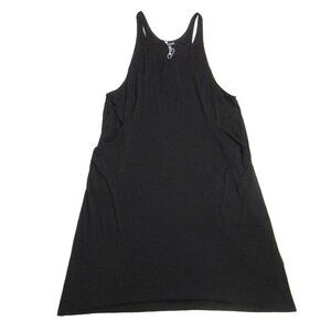 NWT Eileen Fisher Cami Jumper in Black Lightweight Viscose Jersey Dress M